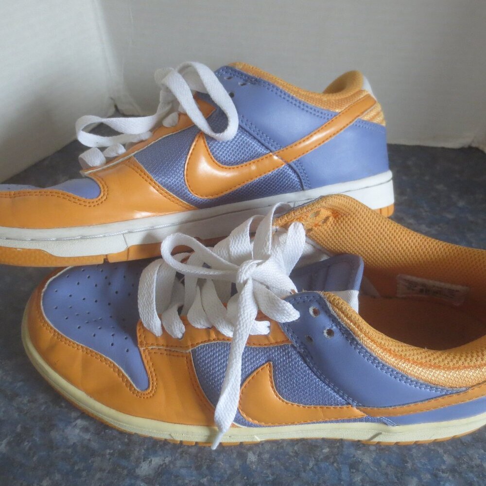 Vintage Retro Old School Women's Purple Orange Nike Low Cut Dunk Air Grail Skate